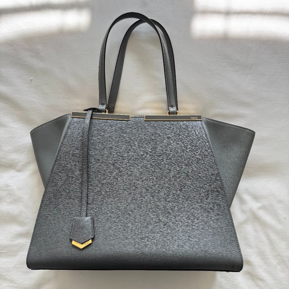 Fendi 2Jours Large Leather Tote Bag